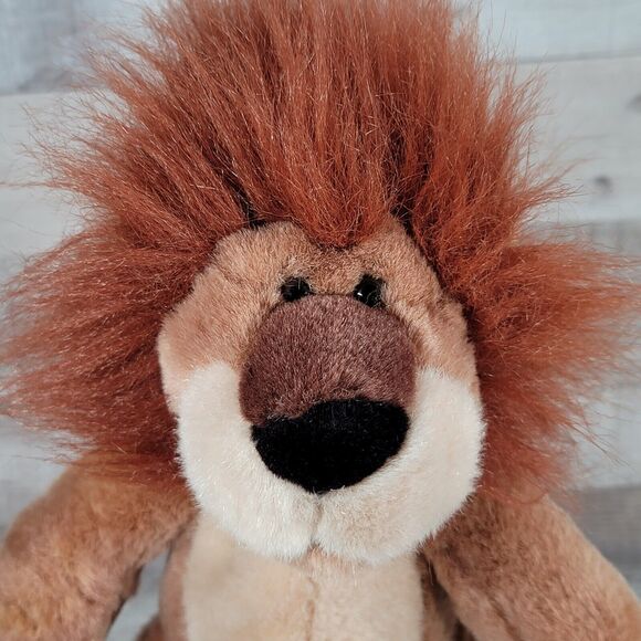 Lion Plush MAXIMILIAN Russ Berrie Fuzzy Mane Stuffed Animal Vintage - Picture 7 of 10